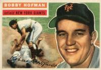 1956 Topps #28g Bobby Hofman Gray Back Baseball Card