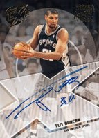 2002 Topps Xpectations Autograph #XA-TD Tim Duncan Basketball Card