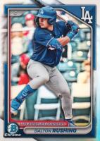2024 Bowman Draft #BDC46 Dalton Rushing Chrome-Refractor Baseball Card