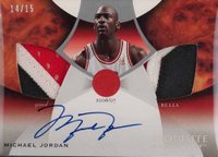 2006 Upper Deck Exquisite Collection Emblems of Endorsements #EM-MJ Michael Jordan Basketball Card