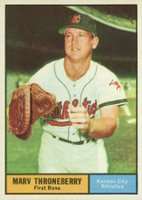 1961 Topps #57 Marv Throneberry Baseball Card