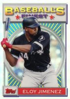 2020 Finest Flashbacks #12 Eloy Jimenez Refractor Baseball Card