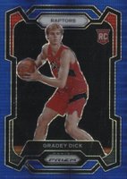 2023 Panini Prizm #134 Gradey Dick Blue Seismic Basketball Card