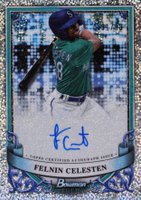 2024 Bowman Sterling Prospect Autographs #PAFC Felnin Celesten Speckle Refractor Baseball Card