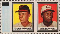 1962 Topps Stamp Panels # Brandt/Robinson Baseball Card