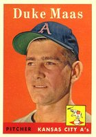 1958 Topps #228 Duke Maas Baseball Card