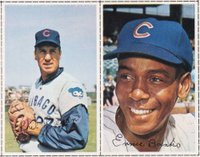 1971 Dell Today's Team Stamps # Ernie Banks/Phil Regan Panel Baseball Card
