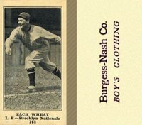 1916 Burgess-Nash Co. #188 Zach Wheat Baseball Card