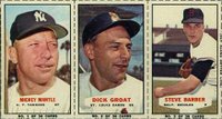 1964 Bazooka Panel # Mantle/Groat/Barber Baseball Card