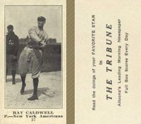 1916 Altoona Tribune #27 Ray Caldwell Baseball Card