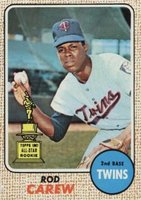 1968 Topps Milton Bradley #80 Rod Carew Baseball Card