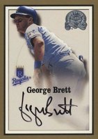 2000 Fleer Greats # George Brett Autographed Baseball Card