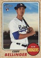 2017 Topps Heritage  #678 Cody Bellinger Bright Yellow Back Baseball Card