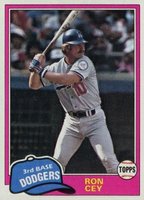 1981 Topps #260 Ron Cey Baseball Card