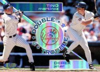 1998 Ultra Double Trouble #5 Derek Jeter/Tino Martinez Baseball Card