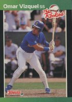 1989 Donruss Rookies #53 Omar Vizquel Baseball Card