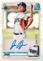 2020 Bowman Chrome Prospect Autographs #CPAJRY Joe Ryan Refractor Baseball Card