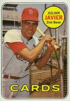 1969 Topps #497 Julian Javier Baseball Card
