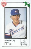 1981 Atlanta Braves Police #35 Phil Niekro Baseball Card
