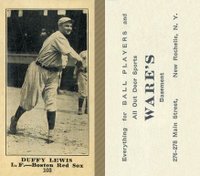 1916 Wares #103 Duffy Lewis Baseball Card