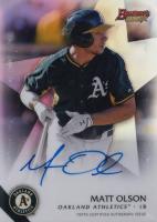 2015 Bowman's Best Best of 2015 Autographs #MO Matt Olson Refractor Baseball Card