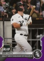 2021 Topps Now #531 Gavin Sheets Purple Baseball Card
