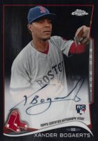 2014 Topps Chrome #25 Xander Bogaerts English Back-Autograph-Black Refractor Baseball Card