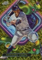 2023 Topps Cosmic Chrome #107 Anthony Volpe Gold Interstellar Baseball Card