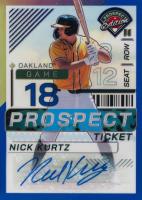 2024 Panini Prospect Edition Prospect Ticket #143 Nick Kurtz Signature-Blue Baseball Card