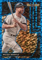 2024 Topps Update Topps Black Gold #BG23 Mickey Mantle Blue Baseball Card