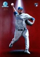 2025 Bowman Bowman Spotlights #BS15 Kumar Rocker Red Refractor Baseball Card