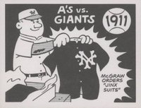 1967 Laughlin World Series #8 1911- A's Vs. Giants Baseball Card