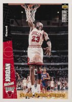1996 Collector's Choice Slam Dunk Series #4 Michael Jordan Basketball Card
