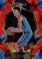 2022 Panini Select #196 Chet Holmgren Red Cracked Ice Basketball Card