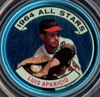 1964 Topps Coins #127 Luis Aparicio Baseball Card