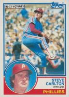 1983 Topps Leader Sheet-Hand Cut # Steve Carlton Baseball Card