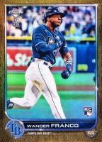 2022 Topps Chrome Ben Baller #35 Wander Franco Gold Refractor Baseball Card