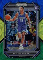 2022 Panini Prizm #245 Keegan Murray Blue/Yellow/Green Choice Basketball Card