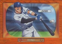 2024 Bowman 1955 Bowman Anime #BA4 Aaron Judge Orange Refractor Baseball Card