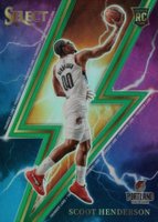 2023 Panini Select Thunder Lane #15 Scoot Henderson Green Basketball Card