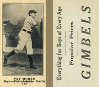 1916 Gimbels #125 Pat Moran Baseball Card