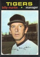 1971 Topps #208 Billy Martin Baseball Card