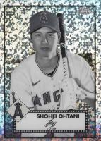 2021 Topps Chrome Platinum Anniversary #192 Shohei Ohtani Black & White Mini Diamond Refractor Baseball Card