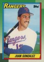 1990 Topps #331 Juan Gonzalez Baseball Card