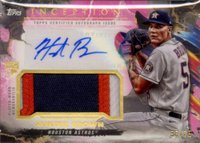 2023 Topps Inception Inception Autograph Patch #IAPHB Hunter Brown Magenta Baseball Card