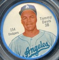 1962 Salada-Junket Coin #154 Tommy Davis 3B Baseball Card