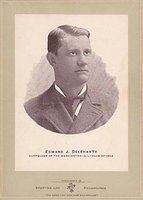 1902 Sporting Life Cabinets #152 Ed Delahanty Washington, 1902-Street clothes Baseball Card