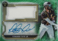 2020 Topps Triple Threads Autographs Single Jumbo Relics #FT Fernando Tatis Jr. Emerald Baseball Card