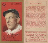 1911 Gold Borders #118 Arlie Latham W.A. Latham on back Baseball Card