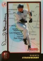 1998 Bowman Chrome International #256 Darryl Strawberry Refractor Baseball Card